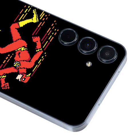 DC Comics The Flash Pixelated Running Pose Galaxy A36 5G Skin